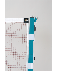 Filet de badminton Haute compétition maille 19 renforcée 1.2mm Marron