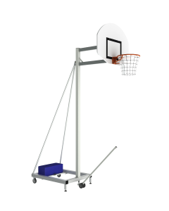 Panier de basket mobile / hauteur fixe 2.60m / déport 0.60m 