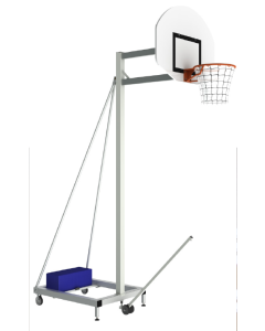 Panier de basket mobile / hauteur fixe 2.60m / déport 1m