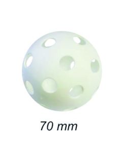 BALLE UNIHOCKEY BLANCHE