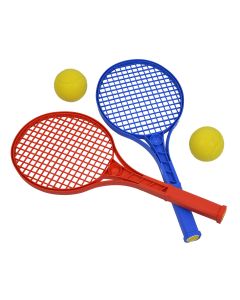 Lot de 2 raquettes mini-tennis + 2 balles