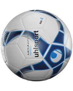 BALLON FUTSAL UHLSPORT MEDUSA NEREO BLANC-BLEU T4