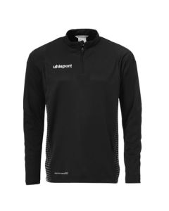 SWEAT UHLSPORT SCORE 1/4 ZIP TOP NOIR PERSONNALISABLE 