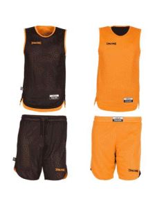 Tenue de Basket Double face Spalding junior orange / noir