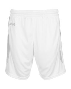 Short de basket Spalding 4Her III Femme blanc-gris