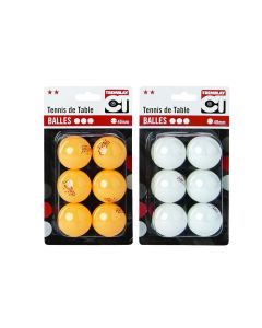 Balles tennis de table ABS - Lot de 6