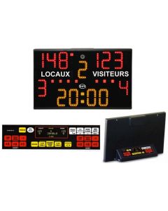 Afficheur LED multisport portatif - Chronomètre / Scoreur - Pupitre intégré
