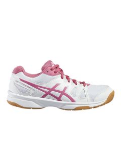 Chaussures Asics Gel Upcourt GS blanches - rose