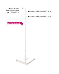 Poteau de badminton double