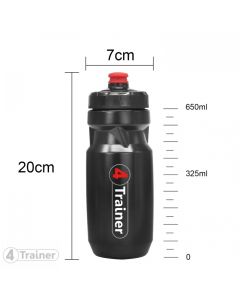 BIDON SPORT 4TRAINER BLACK 650 ML