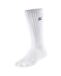 Chaussettes de volley Mizuno blanches montantes