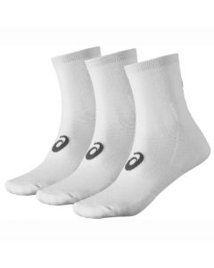 Lot de 3 paires de chaussettes Asics mi-montantes blanches