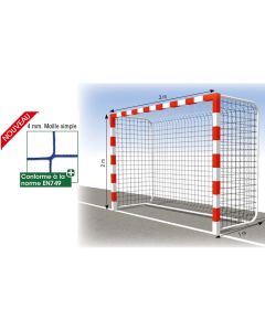 Filet handball - dia. 4 mm - maille 100 mm - sans nœuds