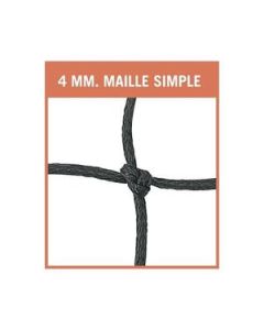 Filets de handball amortisseurs PP-4mm simple 3m x 2m ( la paire )