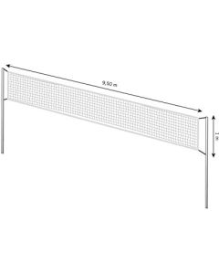 Filet de volley club 9.5x1M 2mm simple