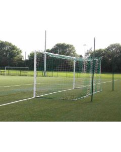 BUT DE FOOT À 11 À SCELLER, EN ALUMINIUM Ø101.6MM, AVEC CROCHETS (LA PAIRE)