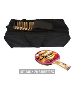 KIT 20 RAQUETTES PING PONG FIGHTER