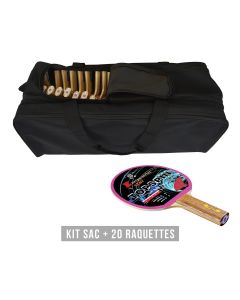 KIT 20 RAQUETTES PING PONG TOPSPIN