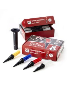 Lot de 25 implants avec enfoncoir