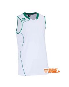 Maillot de basket Errea Dallas blanc-vert