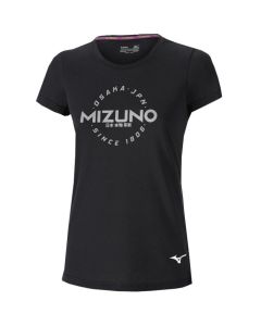 T-shirt Mizuno Heritage Hinomaru Femme noir