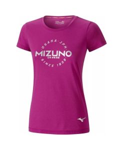 T-shirt Mizuno Heritage Hinomaru Femme rose