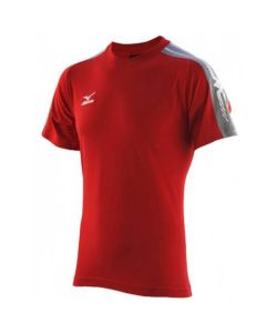 T-shirt volley-ball Mizuno Team Training Rouge