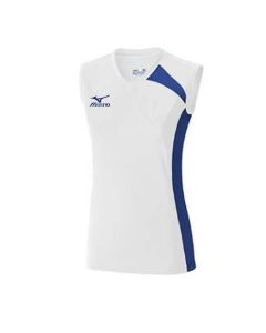 Maillot de Volley Femme Mizuno Trad Blanc Bleu