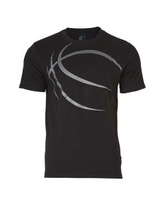 T-shirt basket Street Spalding noir