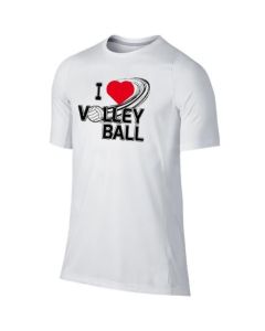 T-shirt I Love Volley Ball blanc