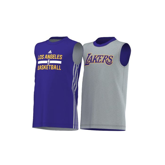 Maillot reversible Los Angeles Lakers Violet Gris Winter JUNIOR