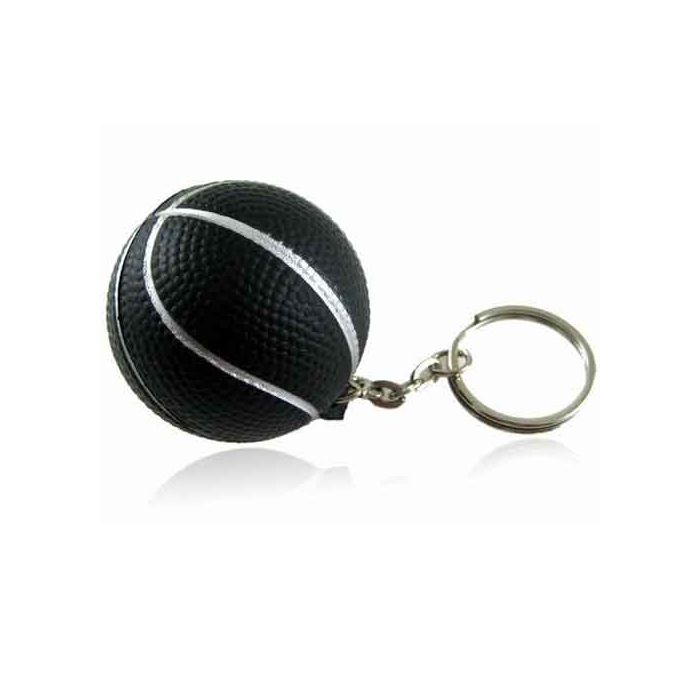 Porte-clés noir ballon de basket