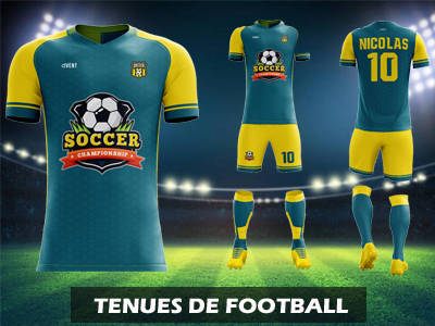 catalogue tenues de football