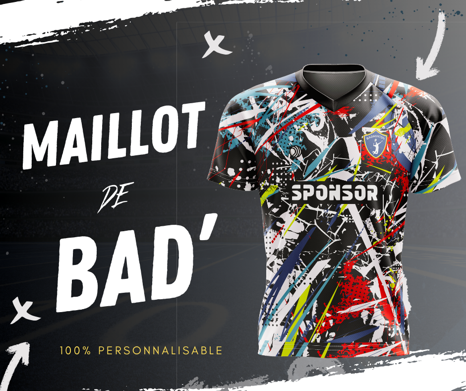 Maillots de Badminton personnalisables en sublimation